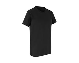 ID Identity økologisk børne T-shirt i sort, størrelse 8/10 år, fremstillet i 100% certificeret bomuld med klassisk design.