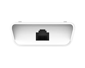 D-Link DPE-101GI Gigabit PoE-injektor set forfra med én synlig netværksport.