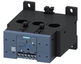 Siemens SIRIUS overbelastningsrelæ 3RB20 i størrelse S6, med indstillingsområde fra 50-200A og skrueklemmer for nem montering.