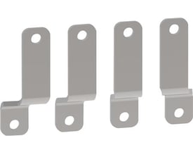 Schneider Electric tilslutningsskinner 160A, 4 stk. i grå metal, designet til TransferPacT TA16D.