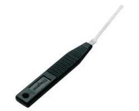 Legrand 37990 tang med sort greb og tynd, lys spids til 30 mm labelholdere.