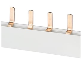 Siemens PIN samleskinne SENTRON 5ST3 til 10mm² med 3x4-fasede forbindelser i kobber.