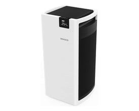 Nærbillede af Boneco P710 luftrenseren med dens digitale display, der viser '254', på en neutral hvid baggrund.