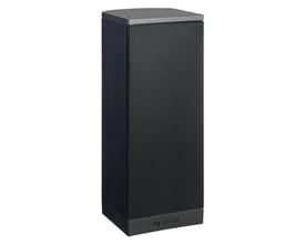 Sort Bosch LB1-UM50E-D kabinethøjttaler med 50 W effekt, vist skråt forfra med frontgitter og Bosch-logo.
