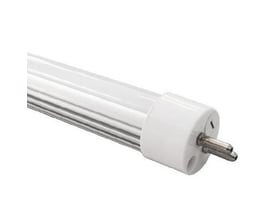 LEDlife T5-115 EXT er et hvidt, dæmpbart LED-lysstofrør på 12 W med synlige metalstifter i enden.