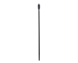 Ironside spadebor til træ, 20 x 400 mm, med langt sort skaft og 1/4″ sekskantet fæste.