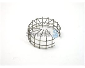 Vaillant beskyttelsesgitter 9209 i metal til 80mm røggasrør, vist på hvid baggrund.