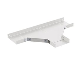 Wibe Mita T-stykke CT50 i hvid metal med en diameter på 200 mm, R3 og PC1.