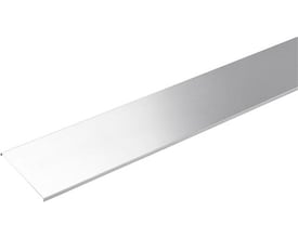 Nærbillede af Schneider Electric låg til kabelbakke, der viser den el-forzinkede ståloverflade og dimensioner på 200x2000 mm.