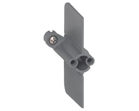 Legrand Mosaic rumdeler i grå plast, 40 mm, designet til forfradåser og organiseret kabelføring.