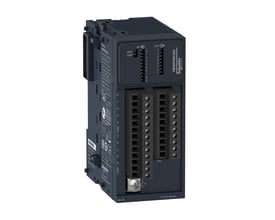 Schneider Electric TM3XFHSC202 højhastighedstæller modul med 10 digitale indgange og 8 udgange, vist med skrueterminaler.