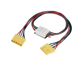 Ledvance gennemfortrådningskit til IndiviLED armaturer med 1500 mm længde og 5G1,5 kabel, i hvid med gule stik.