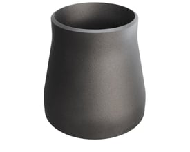 Reduktion KON P235GH-TC1 i P235GH-TC1 stål, mål 101,6/3,6 x 76,1/2,9, med en ensartet mørkegrå overflade.