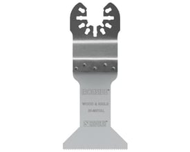Ironside savklinge til multicut på 44 mm med åbent hulmønster og bred, fintandet skærekant.