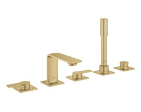 Grohe Allure New 5-huls kar- og brusekombination i børstet Cool Sunrise med tud, greb og håndbruser.