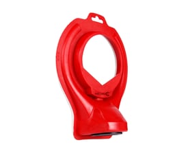 Rød Drillduster 82 2.0 støvskærm til hulboring op til Ø 82 mm, fremstillet af fleksibel plast med gummitætning.