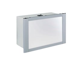 Schneider Electric Spacial S3CM skab til HMI med dimensionerne H300xB300xD200mm, IP54-klassificeret og med en aluminiumsramme i RAL 7040.