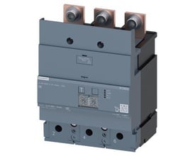Siemens fejlstrømsmodul RCD820 advanced RCD type A, 3-polet, 400A i grå plast med kobberterminaler.