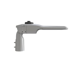 Ansell Lighting vej-/pladsarmatur i grå med justerbar farvetemperatur og lysstyrke, ideal til udendørsarealer.