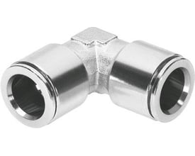Festo vinkel-stikforbindelse NPQM-L-Q14-E-P10 med push-in teknologi og 12 mm nominel størrelse.