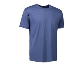 ID Identity T-TIME® T-shirt i indigo, størrelse 3XL, med rund hals og korte ærmer på hvid baggrund.