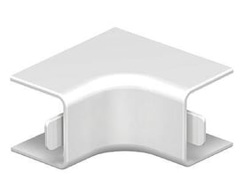 OBO Bettermann WDK-I20020RW indvendigt hjørnelåg i hvid plast, 20x20mm, til halogenfri kabelkanaler.
