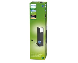 Philips Lighting GardenLink Arbour pullert 12V LED lampe i antracitgrå aluminium, H40cm, 2700K, IP44.