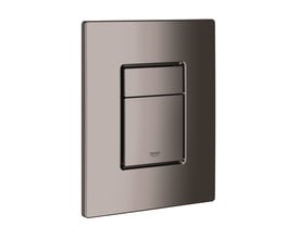 Grohe Skate Cosmopolitan betjeningsplade i sort krom, med dobbelt- eller start/stop skyl og Grohe logo.