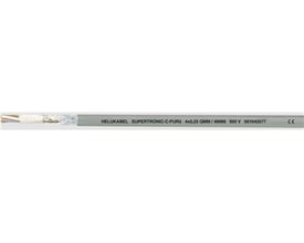 ST-TRONIC-C-PUR 10x0,34 HF kabel med grå PUR-kappe, mærket HELUKABEL SUPERTRONIC-C-PUR 4x0,25 OMM/4966 500V D01642077 CE.