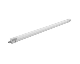 120 cm EasyConnect LED armatur i hvid og grå med 4000 lumen lysstyrke og IP65 klassificering.