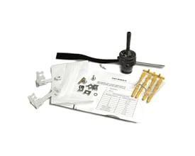 CommScope Gel Seal tætningssæt til FIST/FOSC 4 med gule tætninger, beslag, værktøj og installationsvejledning.