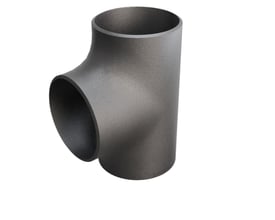 Tee P235GH-TC1, 108/3,6 x 108/108 mm, EN10253-2 standard, fremstillet af stål med mat grå overflade.