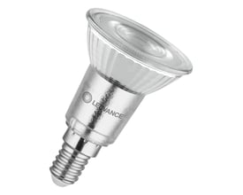 Ledvance LED PAR16 lyskilde i glas med E14 sokkel, 4,5W og 350lm i varm hvid farve.
