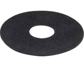 Nærbillede af Viega Combi PB tætningsflange, viser den sorte gummi-materiale og centrale åbning på 40 mm.