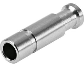 Festo blindprop NPQH-P-S4-P10 i metal, med en standard størrelse og fleksibel montageposition for trykluft og vand.