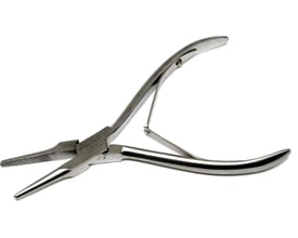 Steritool spidstang, 125 mm, rustfrit stål, vist med let åbne kæber der fremviser diamant-takkede overflader og fjedermekanisme.