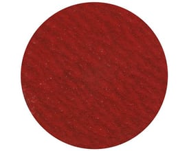 Tyrolit Qdisc lærred 50XR CA120 P93, en rød slibeskive med en kornstruktur, ideel til stål.