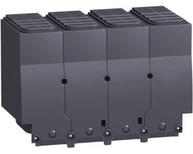 Schneider Electric klemmeafdækning, 52,5mm, 4-polet, mørkegrå plast, designet til NSX400-630 enheder.