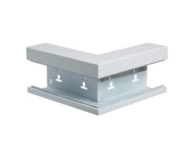 Schneider Electric udvendigt hjørne WGX-S YH, 130mm højde, 72mm bredde, hvid RAL9010.