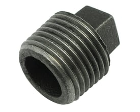 Unico sort prop med 1/4" indvendigt gevind, fremstillet af blødstøbt metal efter ISO standarder.