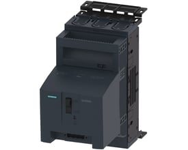 Siemens 3-polet NH00 sikringsafbryder 160A med Sentron-mærke og ON/OFF/Test-indikatorer.