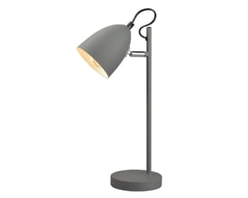 YEP! stilren bordlampe i grå metal fra Halo Design, med E14 fatning og en diameter på 10 cm.