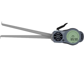 Digital skydelære til indvendige målinger 15-65mm med præcis aflæsning på 65.50mm og IP67-klassificering.