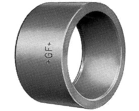 Reduktion PVC, 40-20mm PN16, viser et stykke med udvendig 40mm og indvendig 20mm klæbetilslutning i grå PVC.