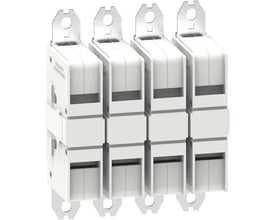 Schneider Electric kontaktsæt 4P kit G265-330A viser fire hvide moduler stablet to og to med monteringsøjer.