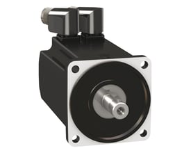 Schneider Electric MH3 servomotor med 5,8Nm, 4000rpm, IP67 og en roterende aksel med notgang.