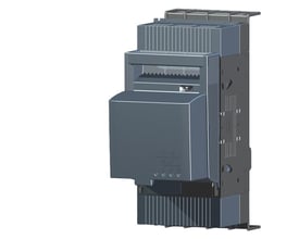 Siemens 3-polet sikringsafbryder 3NP1 NH000, 160A, med EFM 10 elektronik på hvid baggrund.