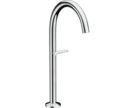 AXOR etgrebsbatteri til håndvask med 165mm tud og blank krom finish, står frit på hvid baggrund.