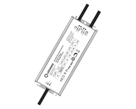 Ledvance Performance DIM-PFM LED-driver på 40 W og 24 V med 1–10 V-dæmpning og sorte tilslutningsledninger.