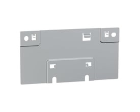 Schneider Electric monteringsplade LA9G til kontaktor LC1G630 og termorelæ LR9G630 i gråt metal.
